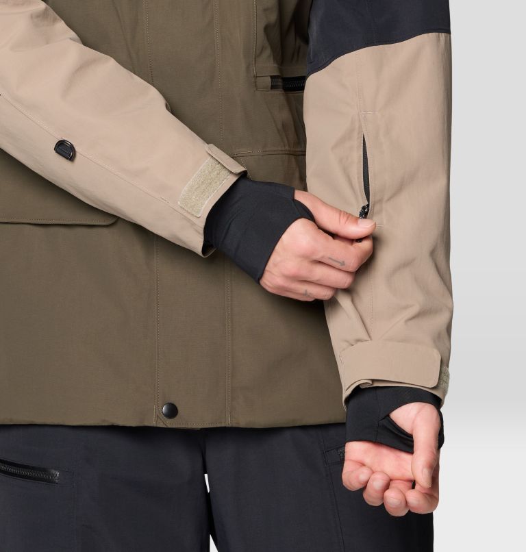 Men's First Tracks Jacket, Color: Ridgeline, Dunes, Black, image 11