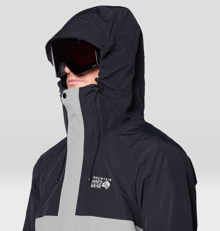 Men's First Tracks Jacket, Color: Wet Stone, White Sage, Black, image 8