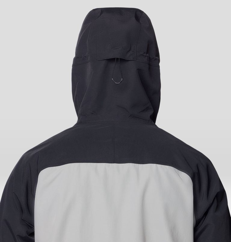Men's First Tracks Jacket, Color: Wet Stone, White Sage, Black, image 9
