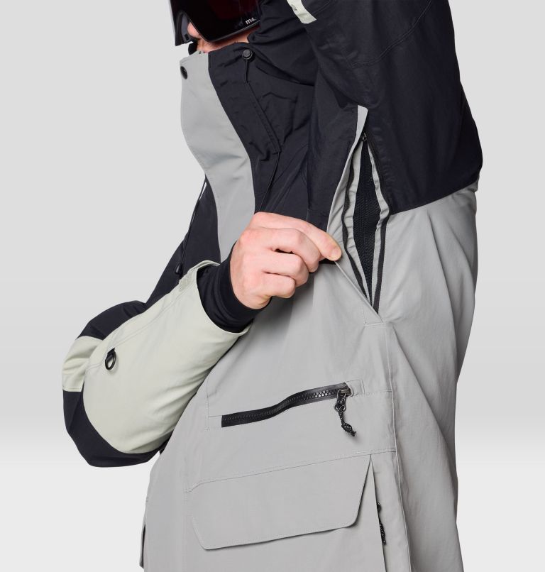 Men's First Tracks Jacket, Color: Wet Stone, White Sage, Black, image 10