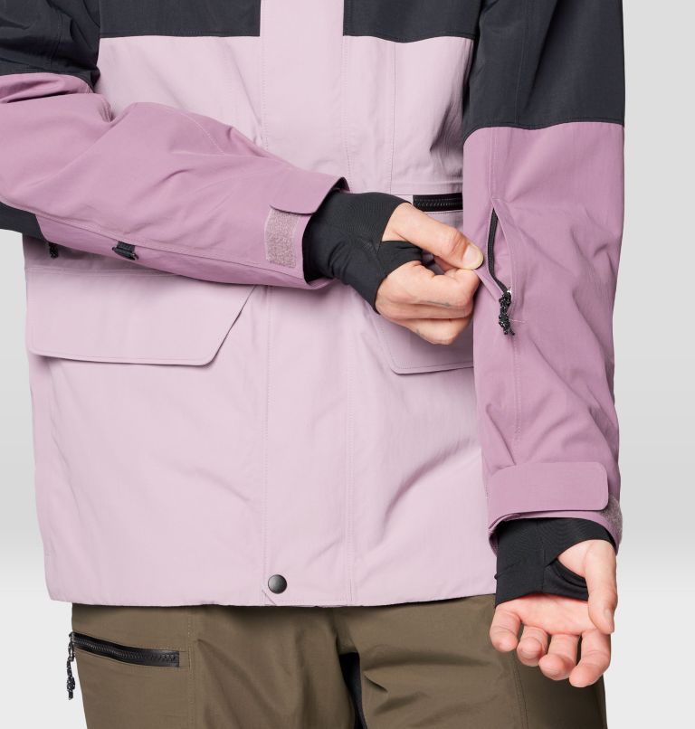 Men's First Tracks Jacket, Color: Daze, Dark Daze, Black, image 9