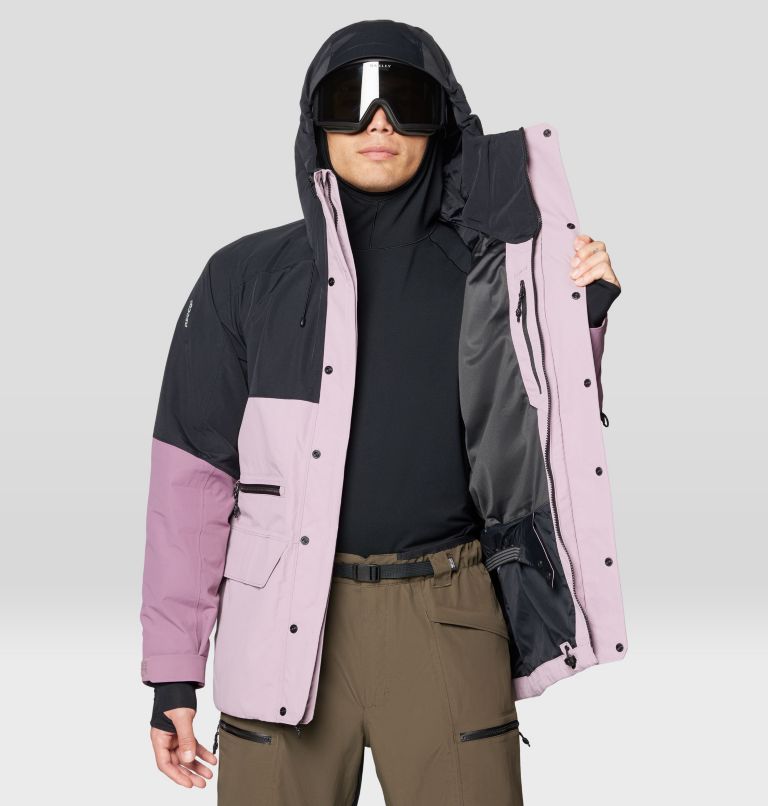 Men's First Tracks Jacket, Color: Daze, Dark Daze, Black, image 12