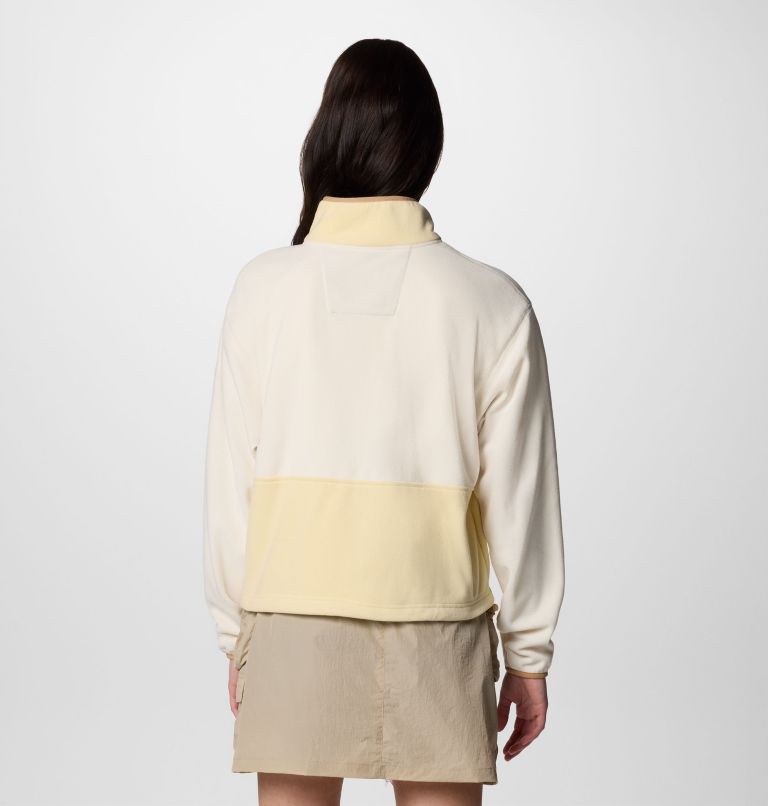 Women's Backbowl II Full Zip Fleece Jacket, Color: Chalk, Lemon Wash, image 2