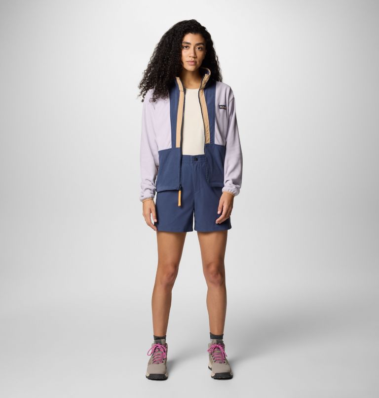 Women's Backbowl II Full Zip Fleece Jacket, Color: Lavender Pearl, Nocturnal, image 6
