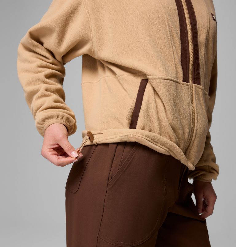Back Bowl Casual Fleece-Jacke für Frauen, Color: Canoe, Tobacco, image 6