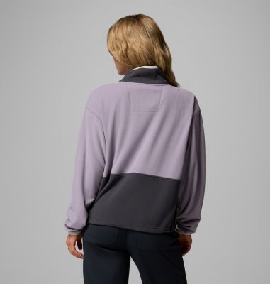 Back Bowl Casual Fleece-Jacke für Frauen, Color: Shale Purple, Shark, Dark Stone, image 15