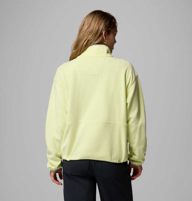 Back Bowl Casual Fleece-Jacke für Frauen, Color: Citron Haze, Crushed Blue, image 3