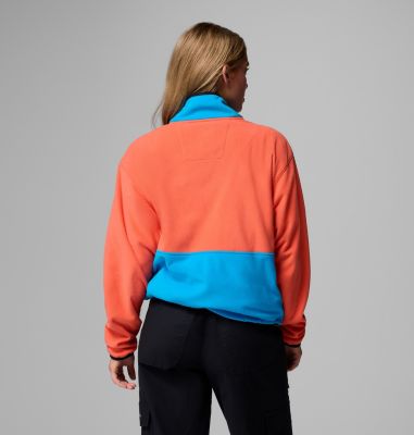 Back Bowl Casual Fleece-Jacke für Frauen, Color: Zing, Compass Blue, Black, image 3