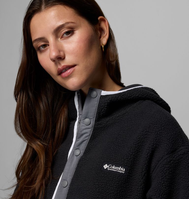 Women's Helvetia II Sherpa Fleece Hoodie, Color: Black, image 5