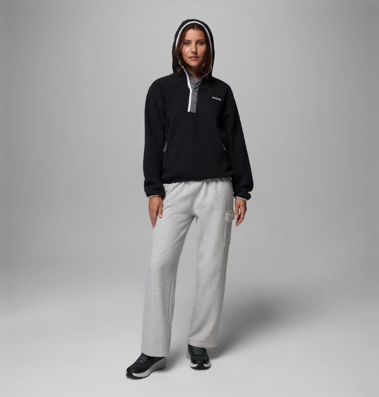 Women's Helvetia II Sherpa Fleece Hoodie, Color: Black, image 2