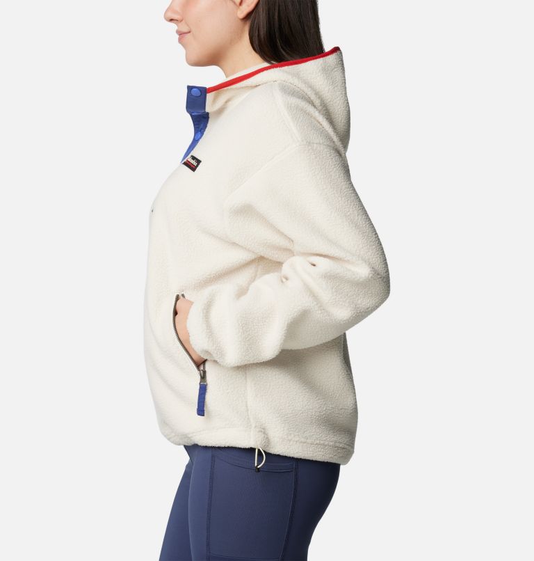 Women's Helvetia II Fleece Hoodie, Color: Chalk, image 3