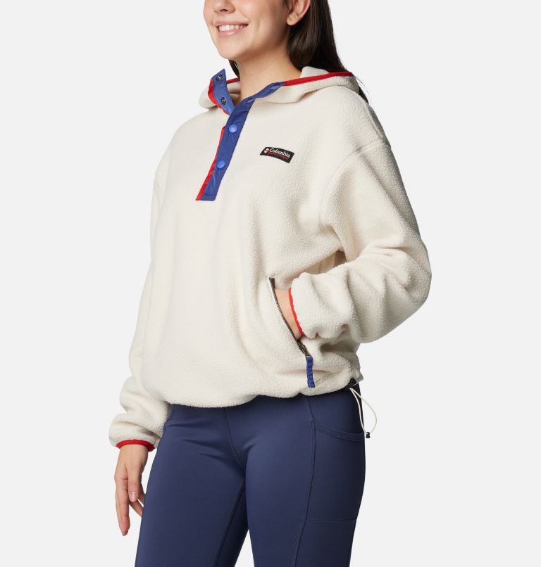 Women's Helvetia II Fleece Hoodie, Color: Chalk, image 6