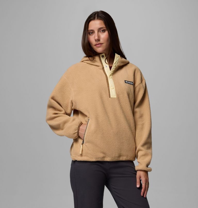 Women's Helvetia II Sherpa Fleece Hoodie, Color: Canoe, image 1