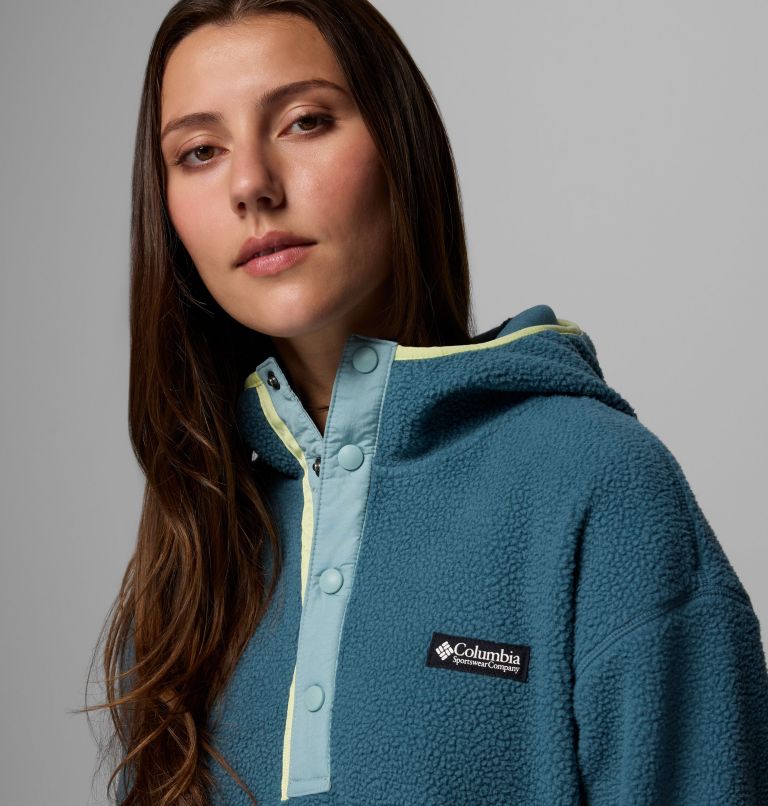 Women's Helvetia II Sherpa Fleece Hoodie, Color: Everblue, image 5