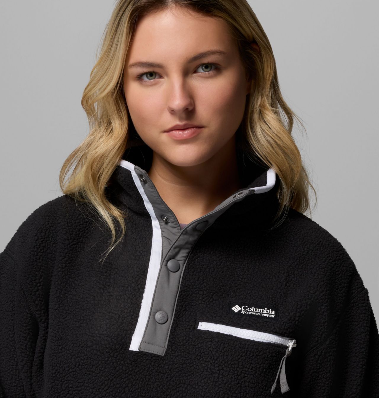 Women's Helvetia™ II Cropped Half Snap Fleece Pullover 3