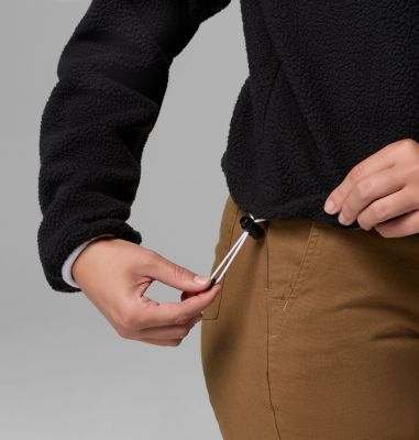 Forro polar sherpa corto con cierre medio Helvetia II para mujer, Color: Black, image 4