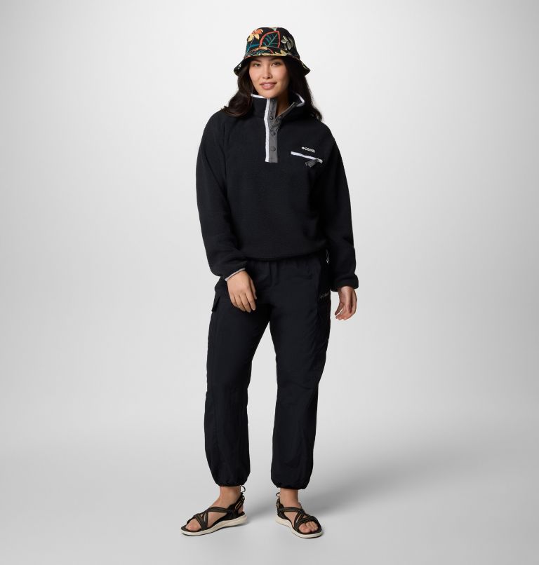 Forro polar sherpa corto con cierre medio Helvetia II para mujer, Color: Black, image 6