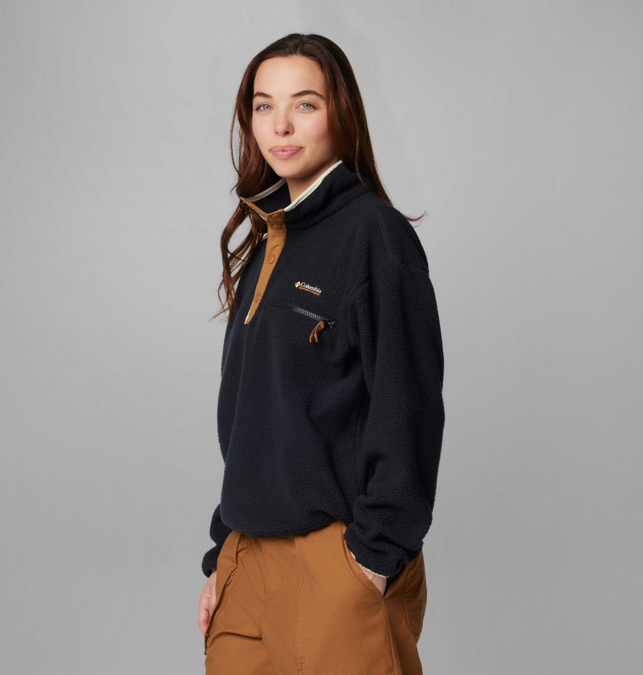 Women's Helvetia™ II Cropped Half Snap Fleece Pullover | 010 | XL 4