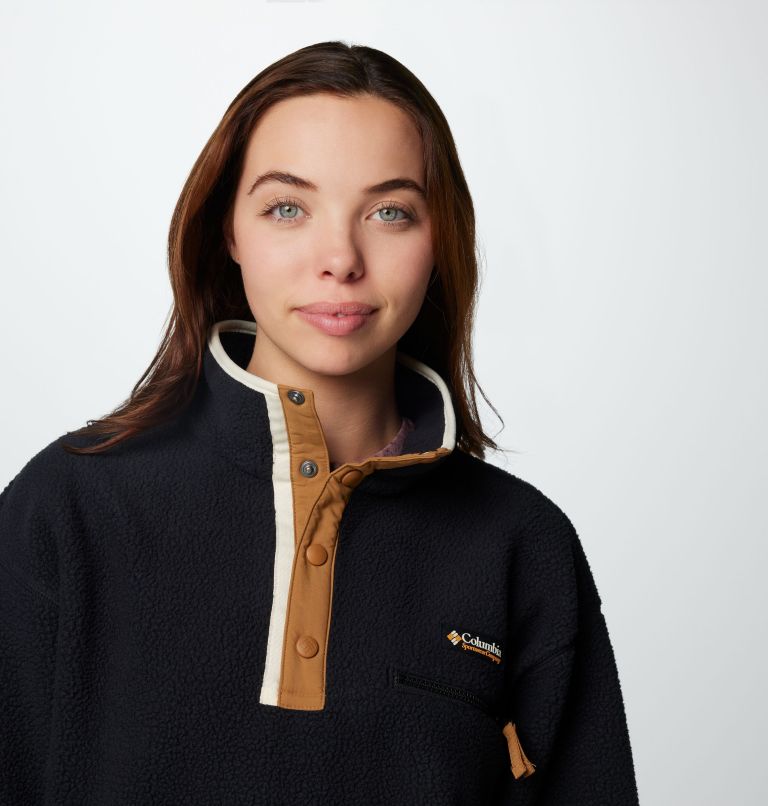 Forro polar sherpa corto con cierre medio Helvetia II para mujer, Color: Black, image 5