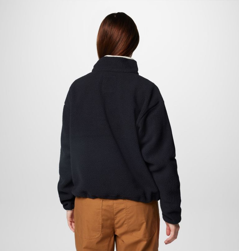 Forro polar sherpa corto con cierre medio Helvetia II para mujer, Color: Black, image 2