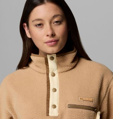 Forro polar sherpa corto con cierre medio Helvetia II para mujer, Color: Canoe, image 3