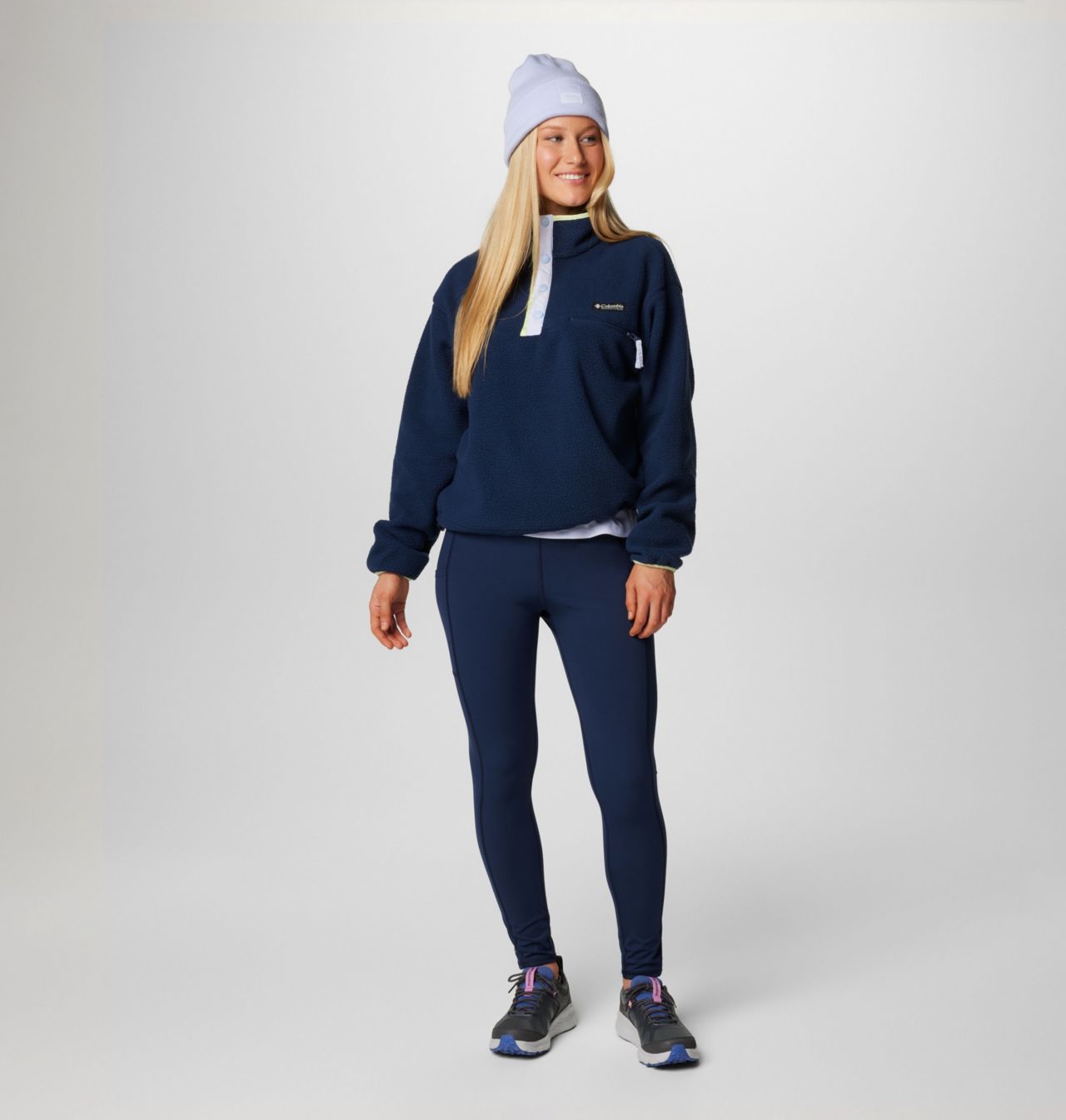 Women's Helvetia™ II Cropped Half Snap Fleece Pullover 3