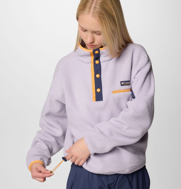 Forro polar sherpa corto con cierre medio Helvetia II para mujer, Color: Lavender Pearl, image 5