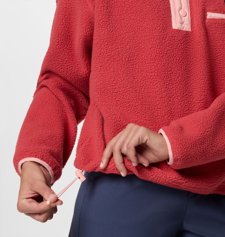 Helvetia II Cropped Half Snap Fleece, Color: Daredevil, image 5