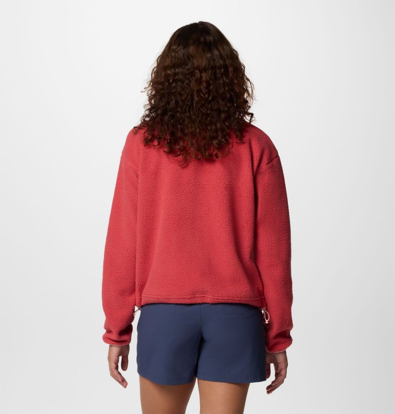 Helvetia II gecropptes Sherpa Half Snap Fleece, Color: Daredevil, image 2
