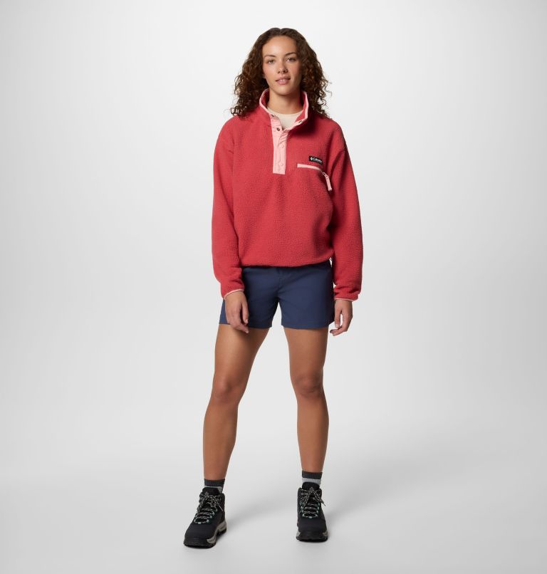 Helvetia II Cropped Half Snap Fleece, Color: Daredevil, image 6