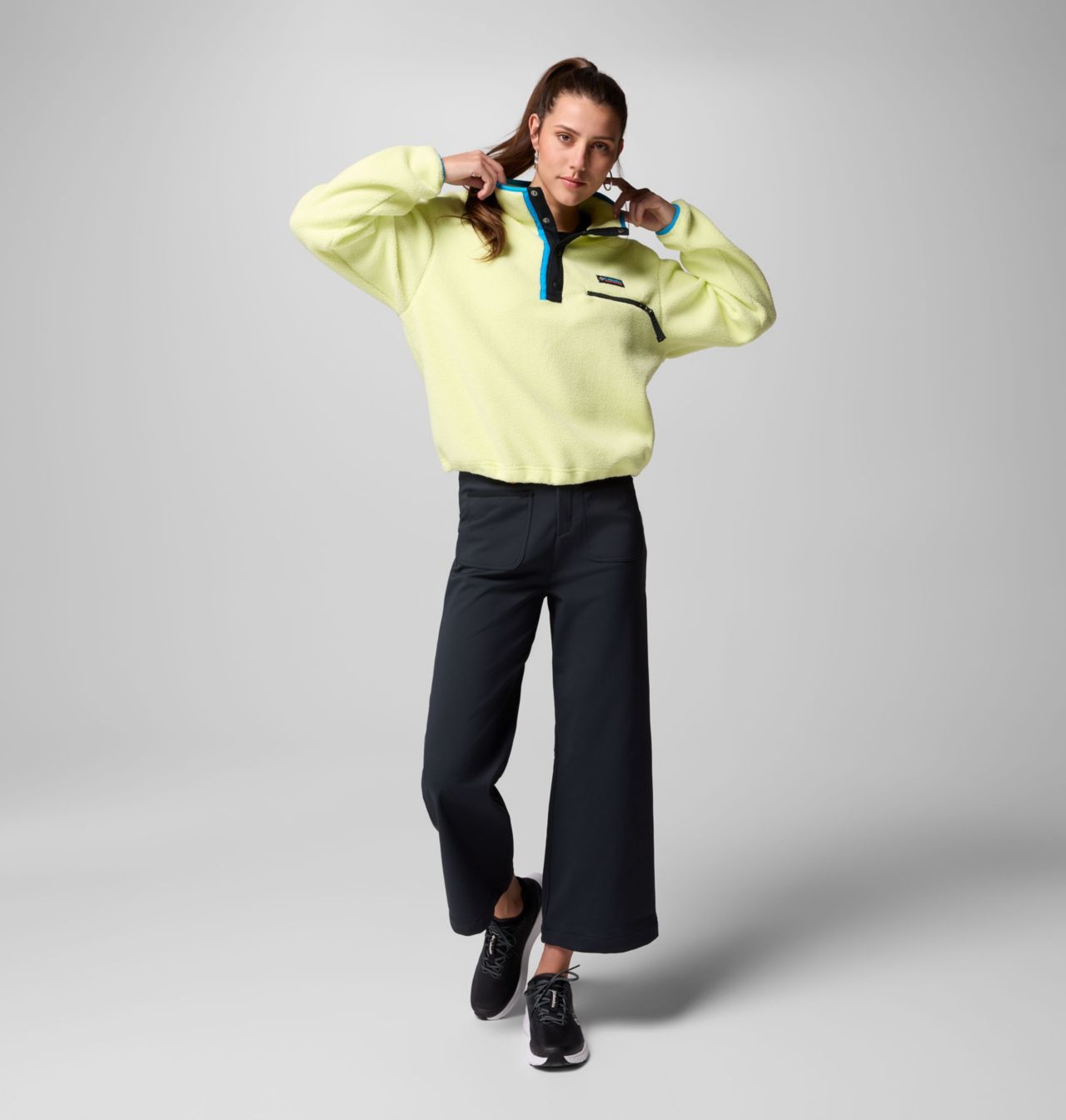 Women's Helvetia™ II Cropped Half Snap Fleece Pullover | 775 | XL 2