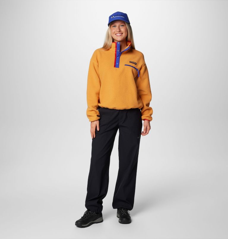 Helvetia II gecropptes Sherpa Half Snap Fleece, Color: Sunstone, image 3