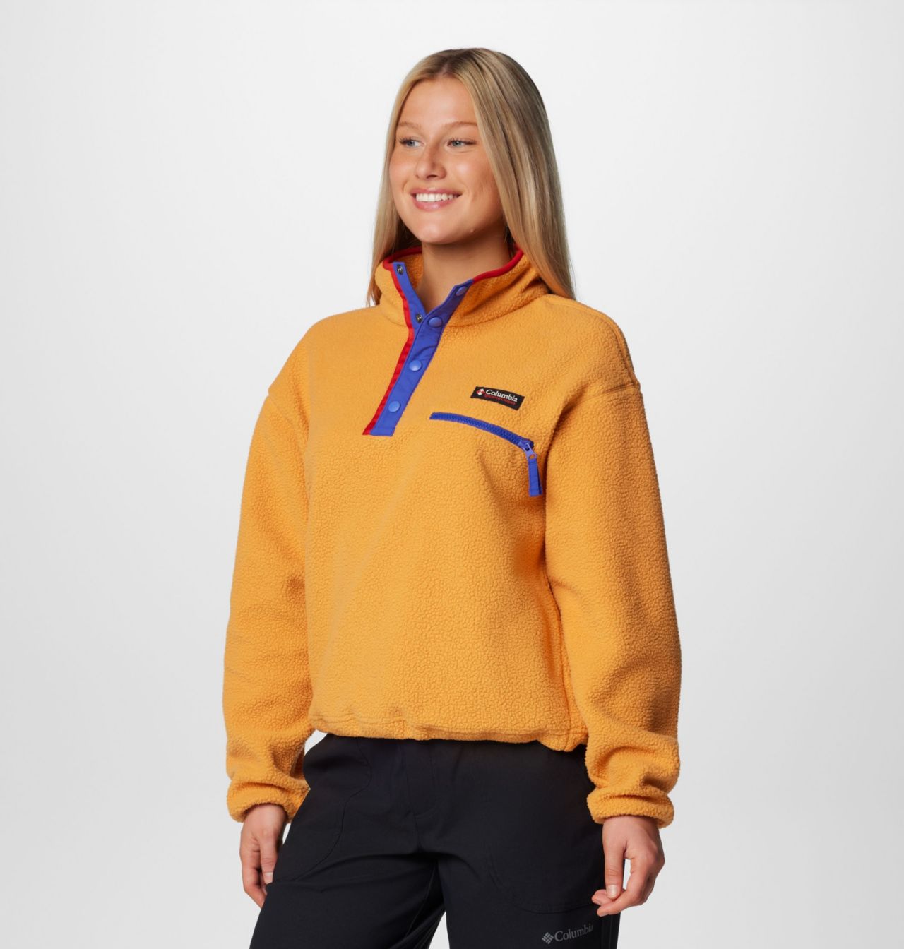 Women's Helvetia™ II Cropped Half Snap Fleece Pullover 4