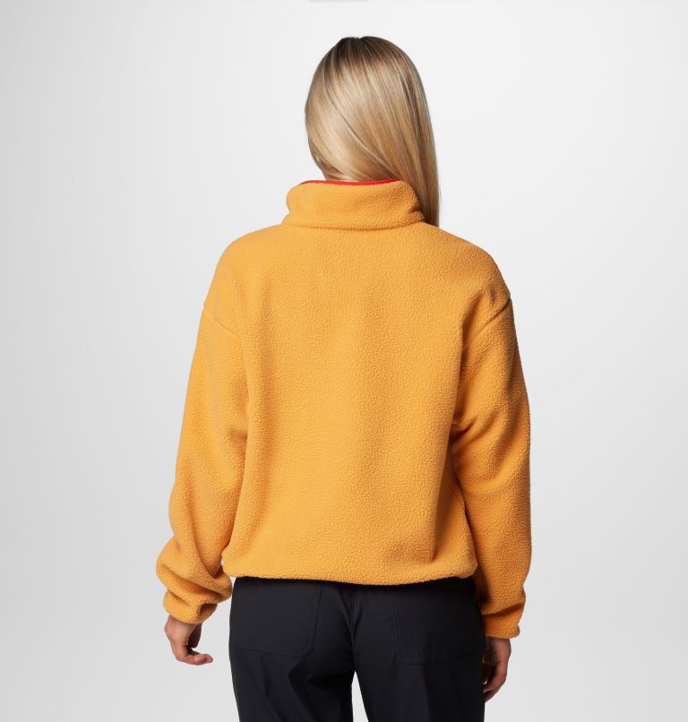 Cropped sherpa sweater sale