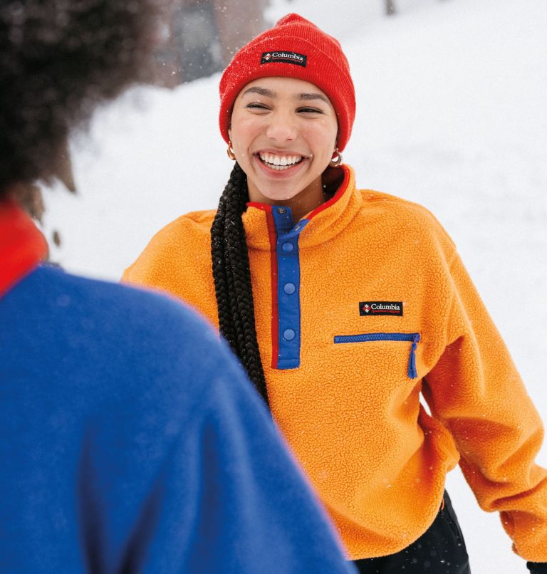 Helvetia II gecropptes Sherpa Half Snap Fleece, Color: Sunstone, image 6