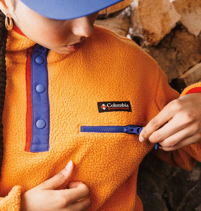 Helvetia II gecropptes Sherpa Half Snap Fleece, Color: Sunstone, image 9