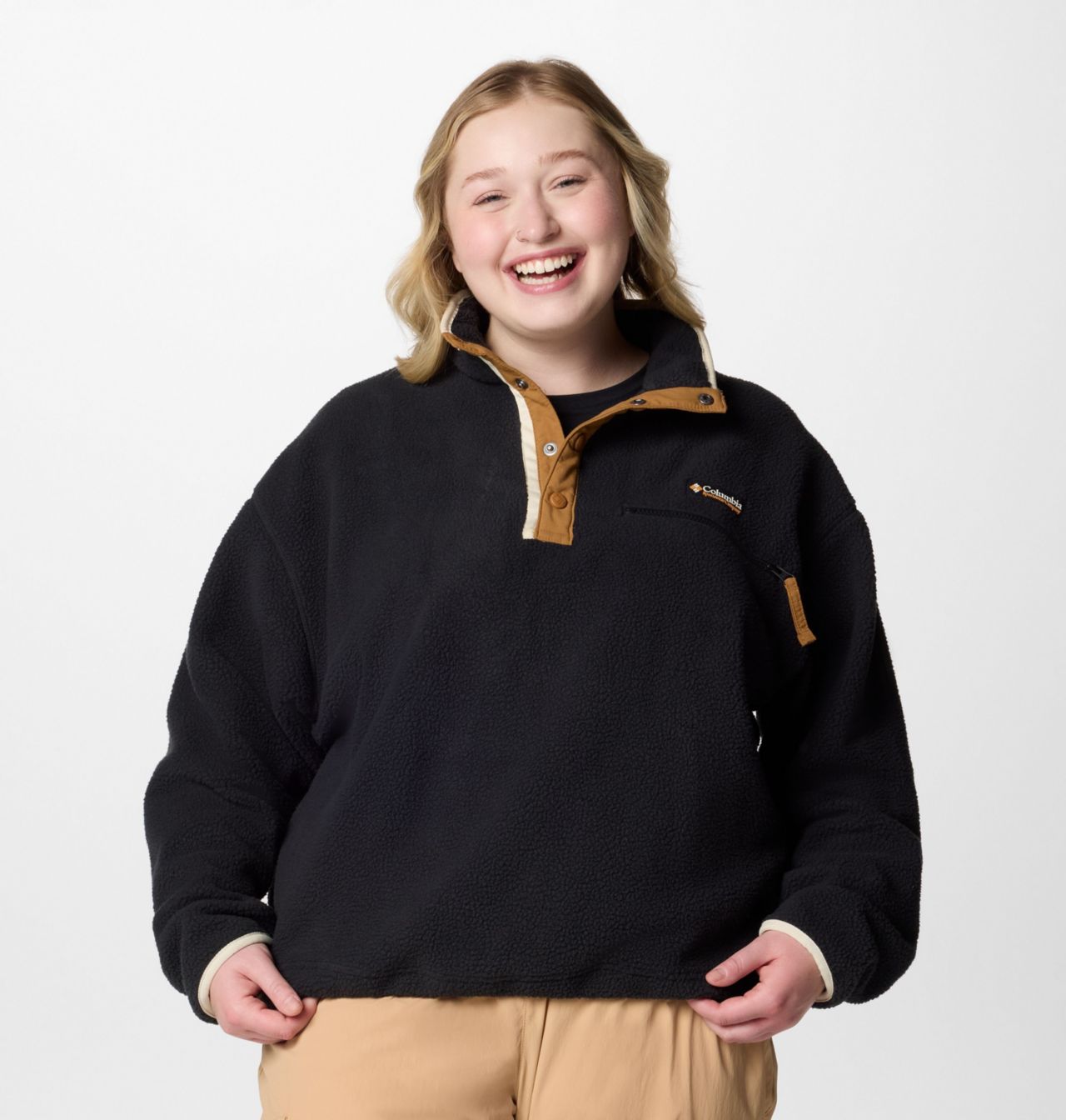 Women's Helvetia™ II Cropped Half Snap Fleece Pullover - Plus Size 1
