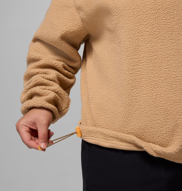 Women's Helvetia II Cropped Half Snap Fleece Pullover - Plus Size, Color: Canoe, image 6