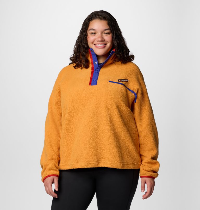 Plus size columbia fleece pullover hotsell