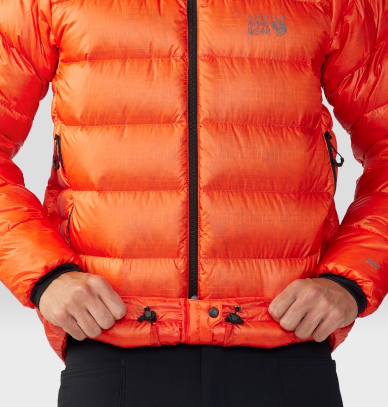 Men's Phantom Alpine Down Hooded Jacket, Color: State Orange, image 8