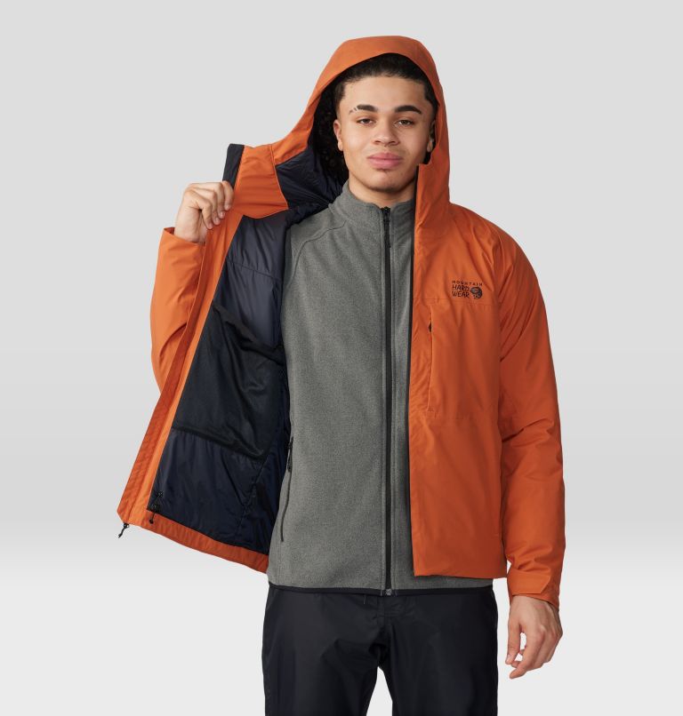 Men's Stretch Ozonic Insulated Jacket, Color: Raw Carnelian, image 8