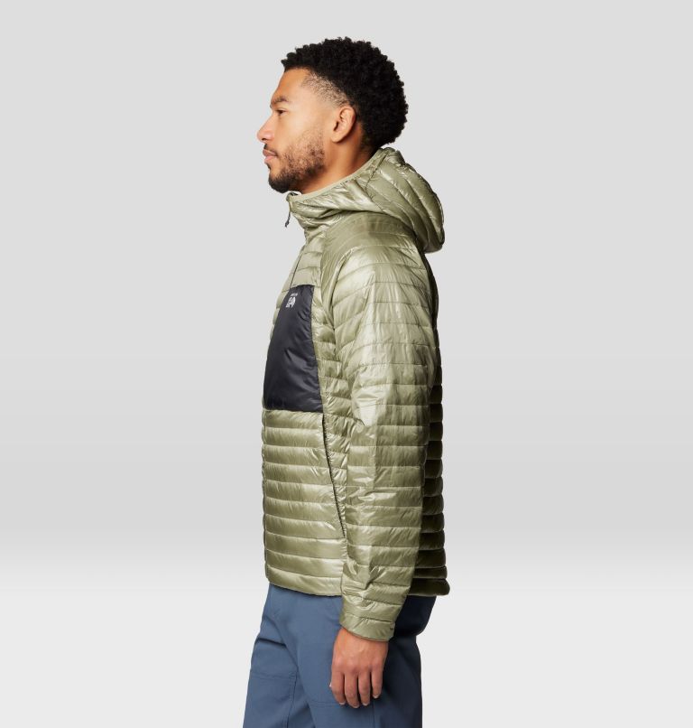 Men's Ventano Hoody, Color: Mantis Green, Black, image 3