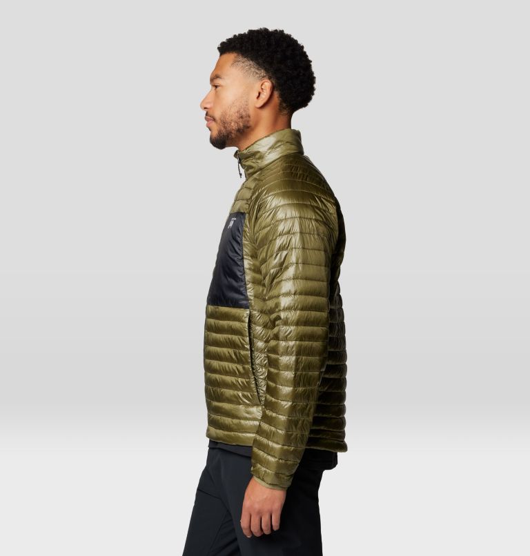 Men's Ventano Jacket, Color: Combat Green, Black, image 3
