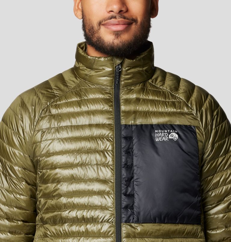 Men's Ventano Jacket, Color: Combat Green, Black, image 4
