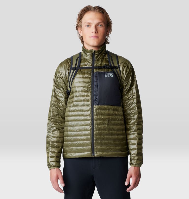 Men's Ventano Jacket, Color: Combat Green, Black, image 8