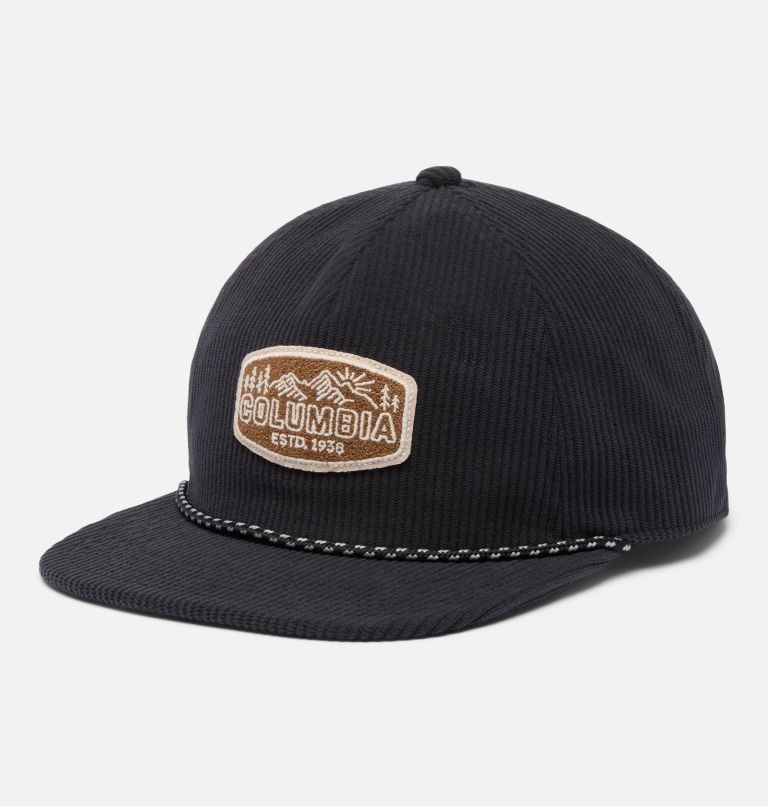 Packsaddle Corduroy Snap Back, Color: Black, Chenille Patch, image 1