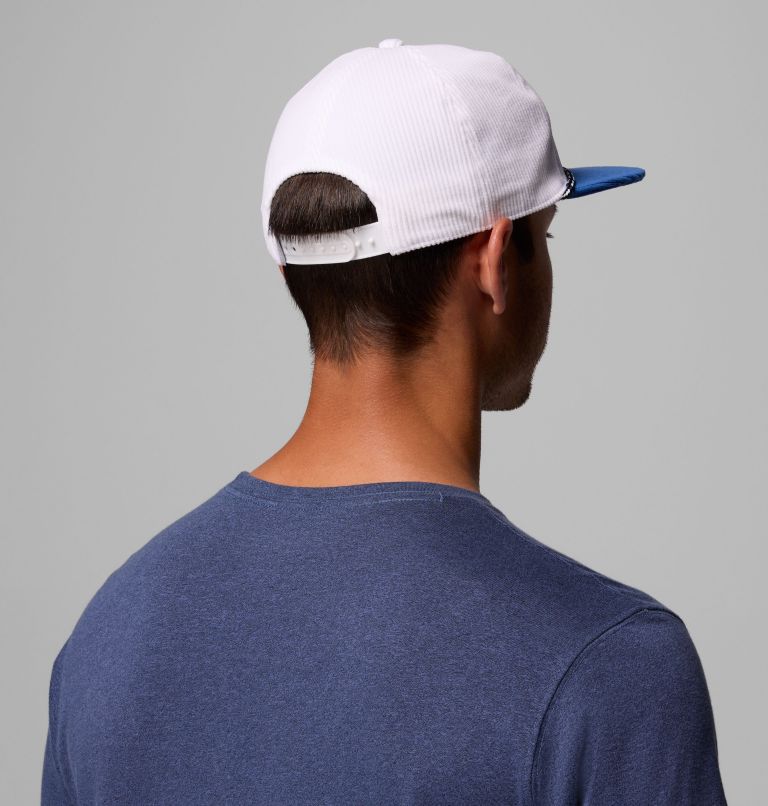 Packsaddle Corduroy Snap Back, Color: White, Mountain Blue, Ski Mountains, image 4