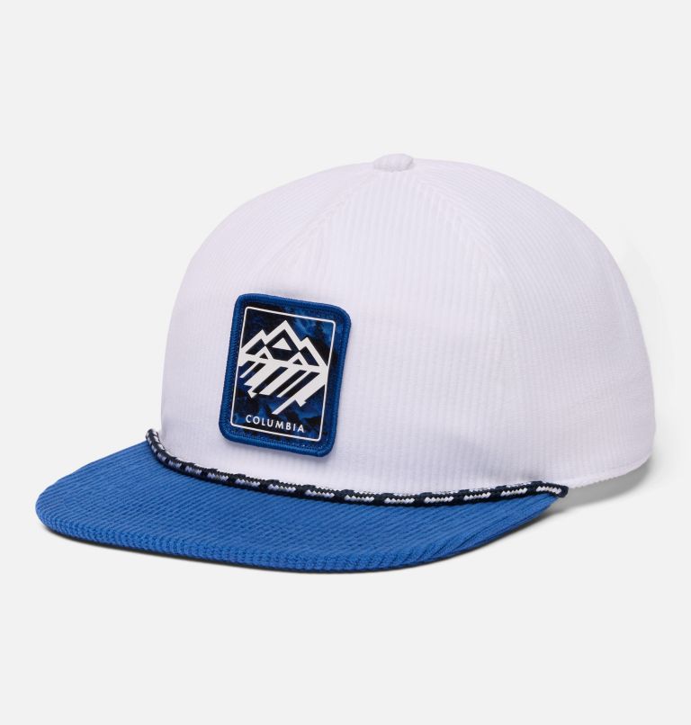 Packsaddle Corduroy Snap Back, Color: White, Mountain Blue, Ski Mountains, image 1