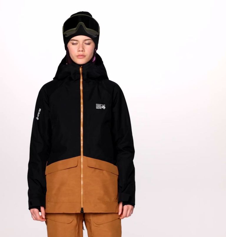 Women's Cloud Bank GORE-TEX Jacket, Color: Black, Copper Clay