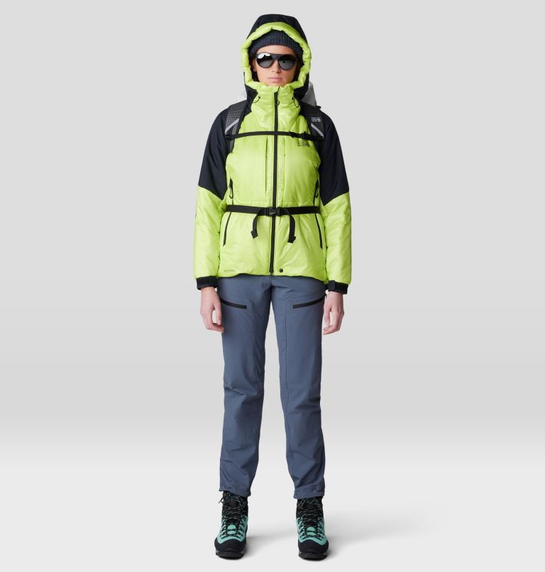 Women's Compressor Alpine Hooded Jacket, Color: Citron Glow, Black, image 13